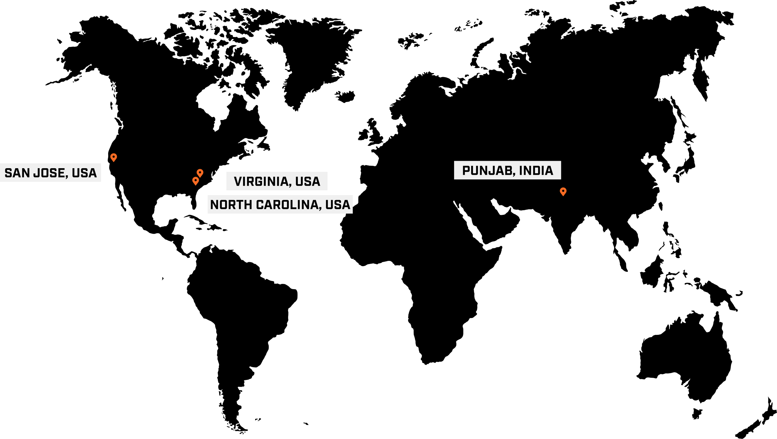 where 3D Solutions is located around the world